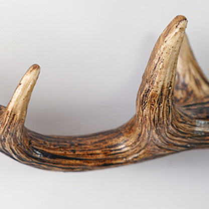 Novara Rustic Antler Wall Hook Rack for Entryway & Mudroom | Multi-Hook Organizer