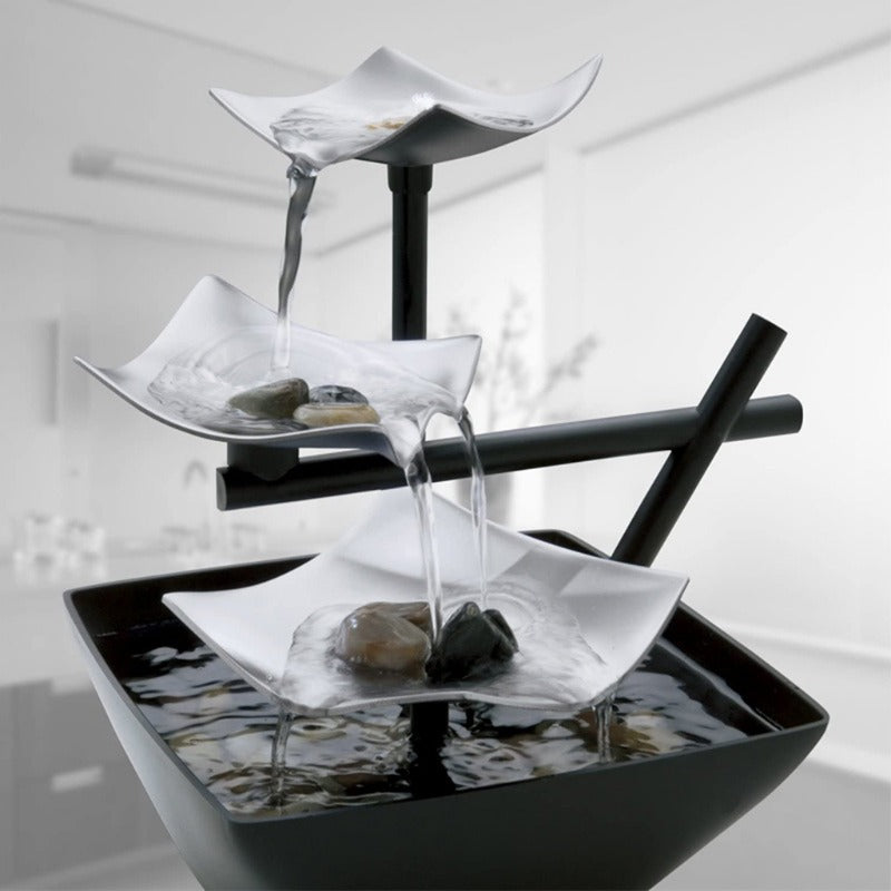 Majesta Elegant Tabletop Water Fountain with LED Lighting for Relaxation