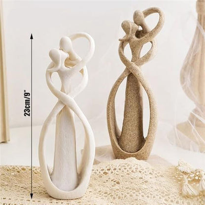Royeva Abstract Couple Figurine-Romantic Love Sculpture For Home Decor