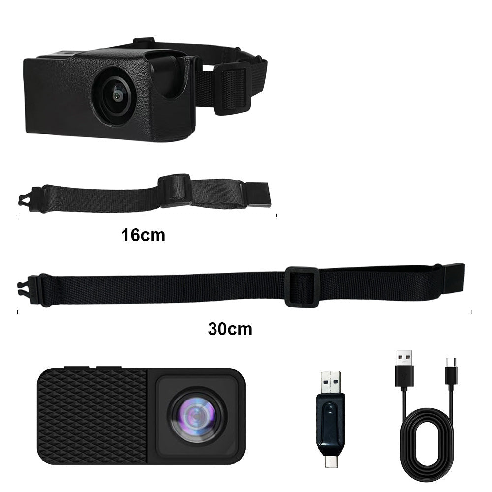 Novara 1080P HD Portable Pet Collar Camera-Wide Angle Dog Cat POV Video Recorder