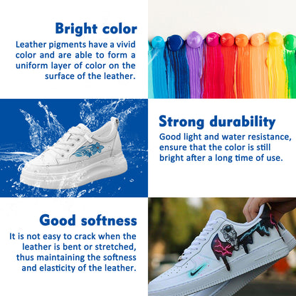 Royelle 36 Color Acrylic Leather Paint Set For Sneakers And Shoes