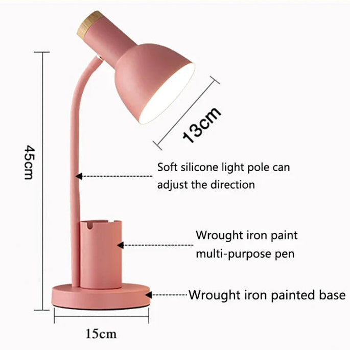 Novara LED Desk Lamp With Pen Holder And Organizer For Study Table