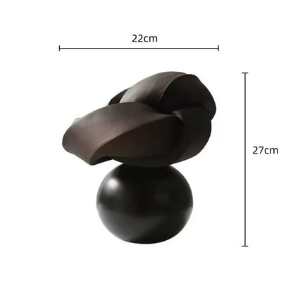 Royora Abstract Desk Sculpture-Modern Geometric Ornament for Home Decor