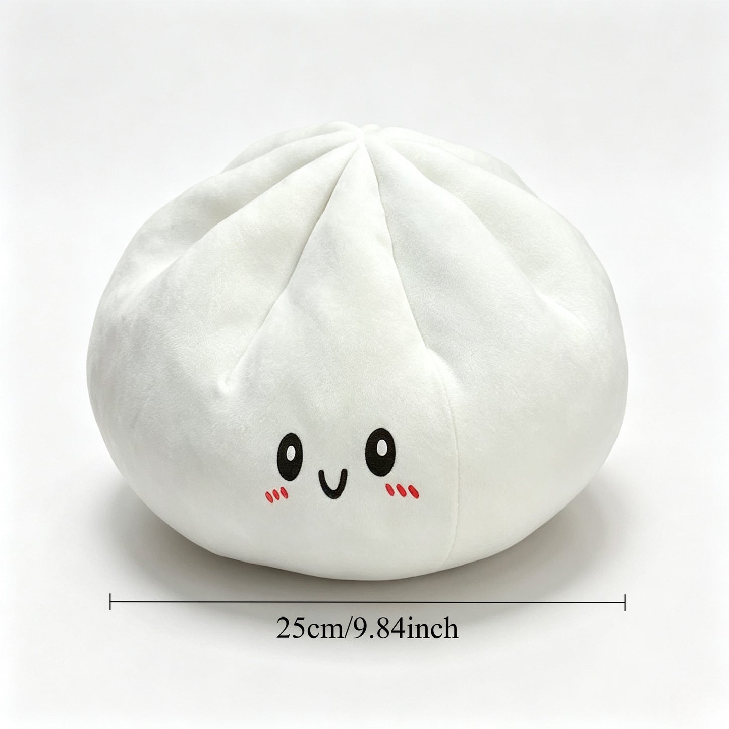 Novara Smiling Dumpling Plush Pillow-Soft Kawaii Food Stuffed Animal Toy