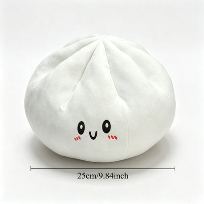 Novara Smiling Dumpling Plush Pillow-Soft Kawaii Food Stuffed Animal Toy