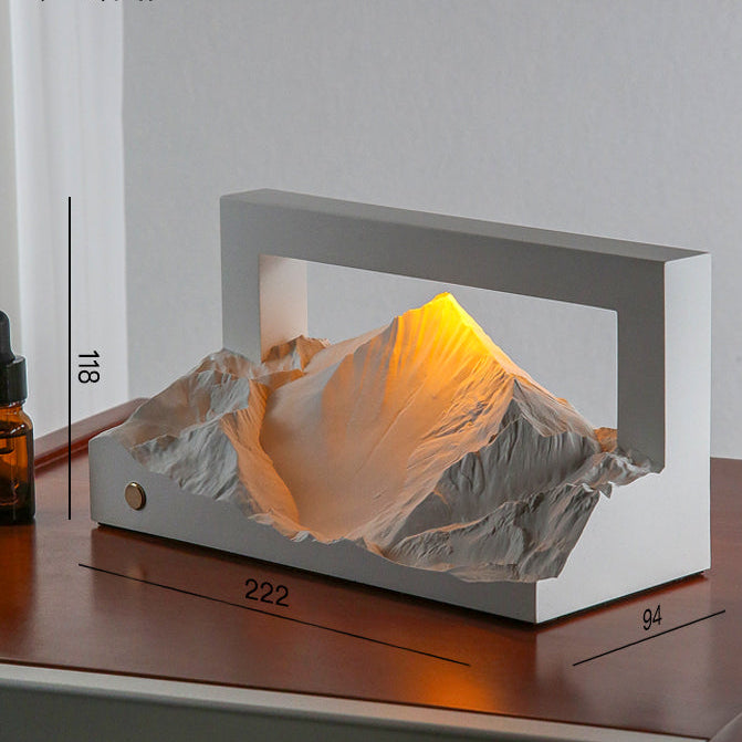 Novara Mountain LED Aromatherapy Lamp - Adjustable Color Light Diffuser for Relaxation