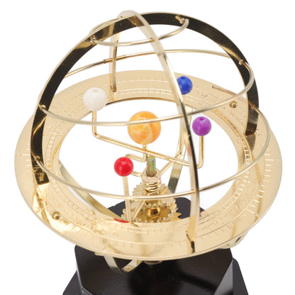 Royeva Brass Solar System Model-Rotating Desktop Display Orrery