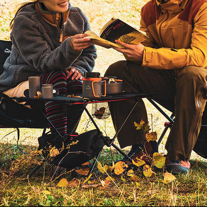 Royora Portable Folding Aluminium Camping Table-Lightweight Picnic Desk with Carry Bag