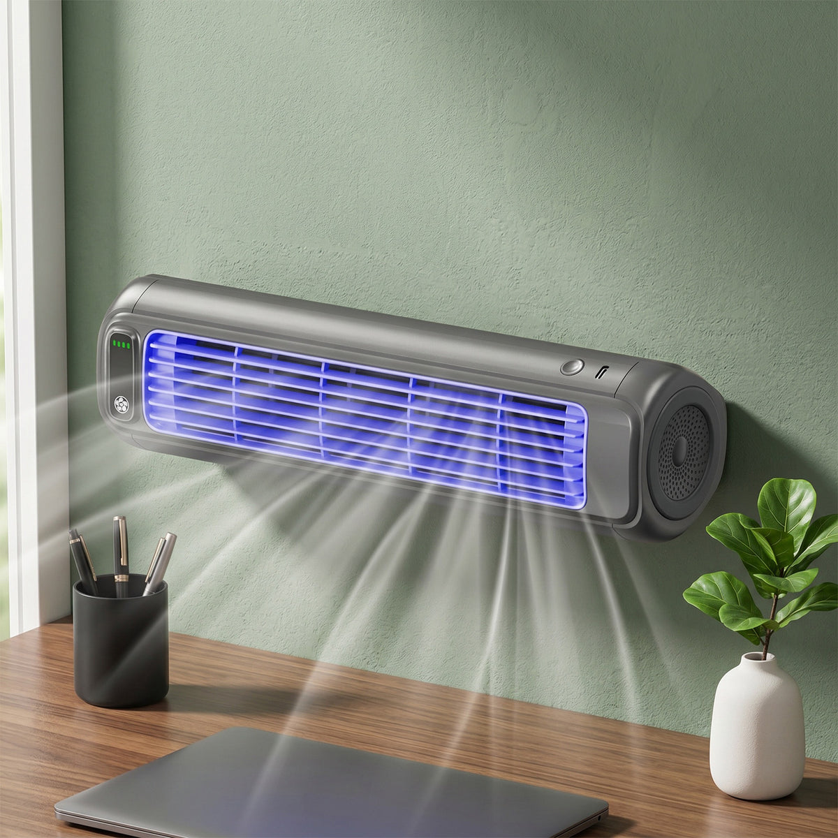 Royeva Portable Rechargeable Mini Air Conditioner-Cooling Fan With 12 Hour Battery