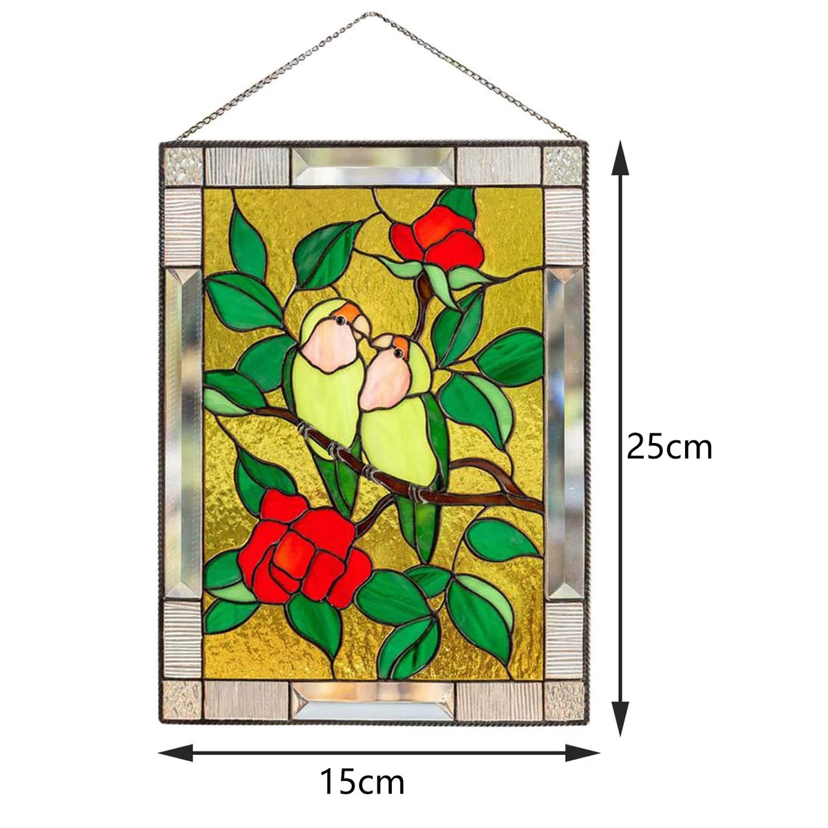 Royeva Stained Glass Acrylic Window Hanging Sun Catcher Panel