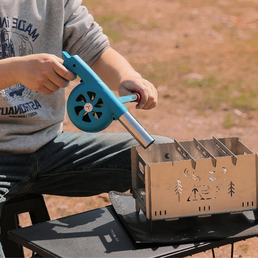 Royelle Manual Crank Barbecue Air Blower For Outdoor Fire Ignition