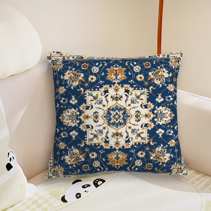 Novara Baroque Bohemian Throw Pillow Covers - 4-Piece Decorative Accent Set