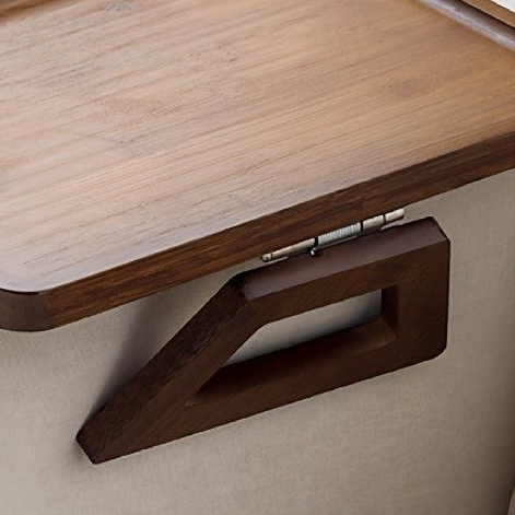 Novara Bamboo Armrest Tray Table for Sofa Couch Arm-Wide Flat Design