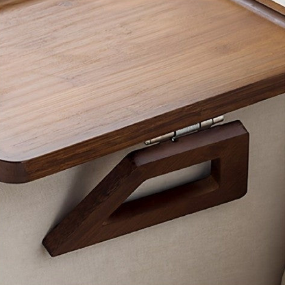Novara Bamboo Armrest Tray Table for Sofa Couch Arm-Wide Flat Design
