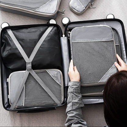 Eloria 5-Piece Compression Packing Cubes for Travel Luggage Organizer
