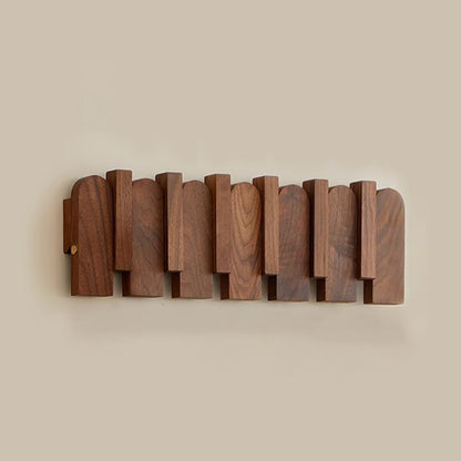 Royora Wall Mounted Key Holder with Flip Down Hooks for Entryway Organization