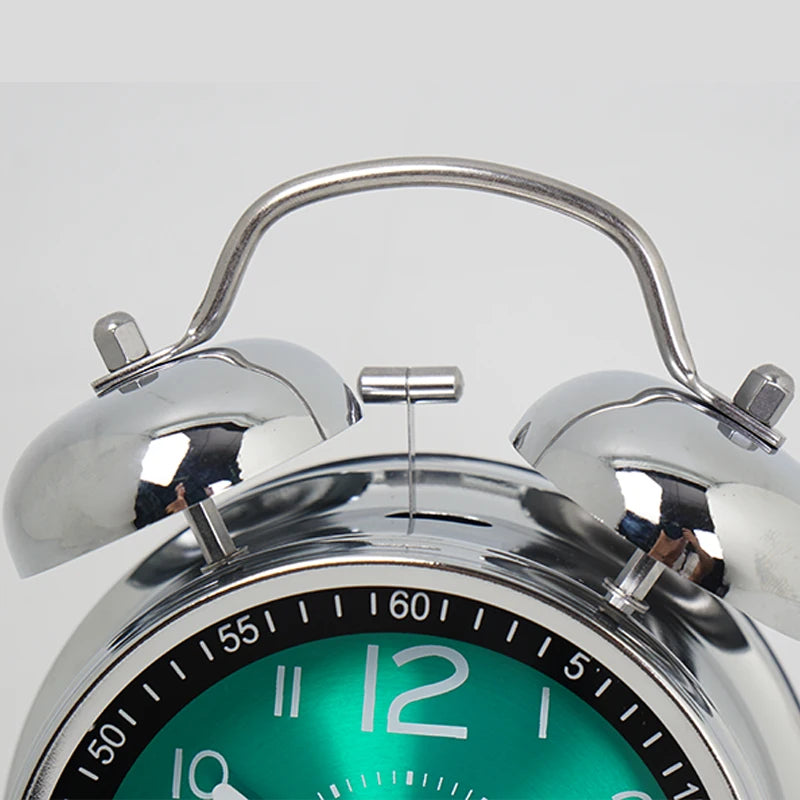 Royelle Retro Twin Bell Alarm Clock-Loud Analog Clock for Bedroom