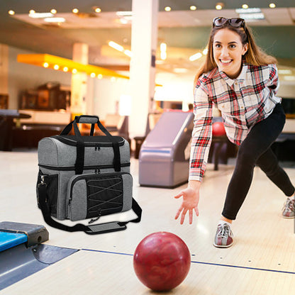 Novara Insulated Bowling Ball Tote Bag With Zippered Pockets