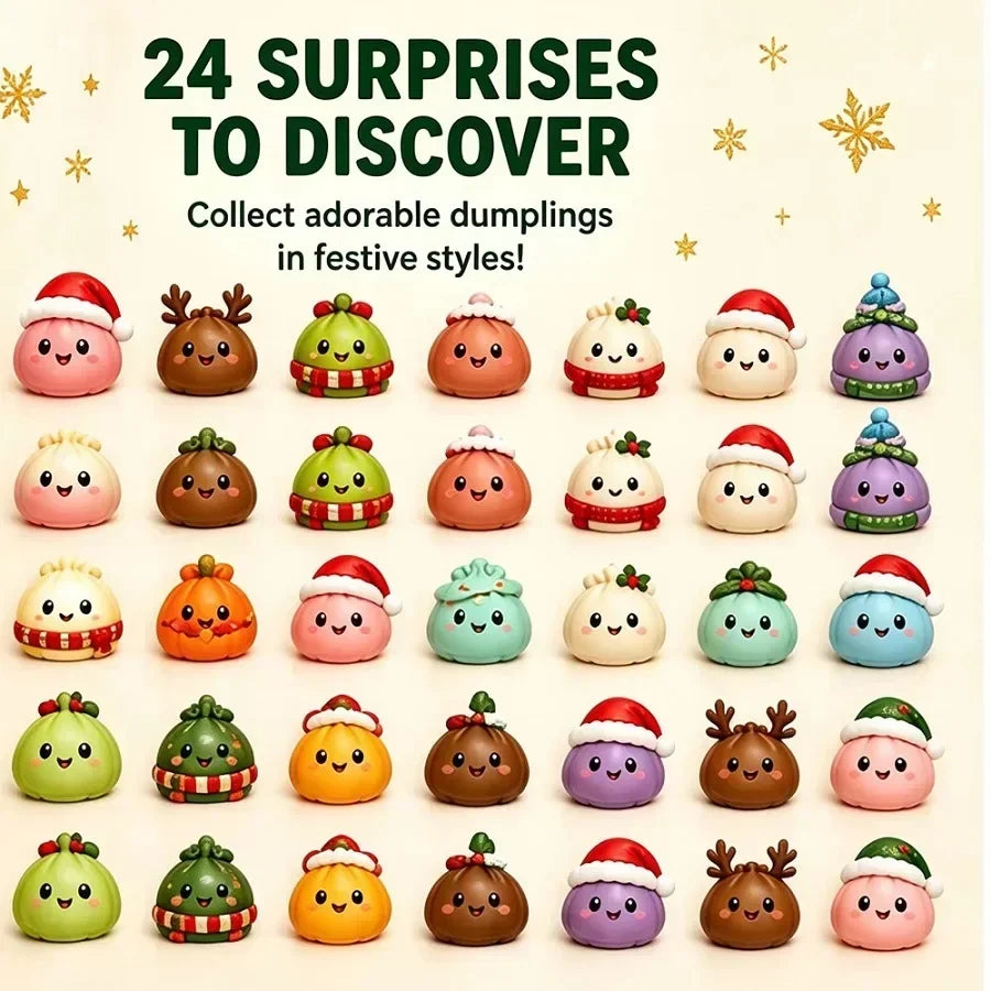 Royora Dumpling Squishy Advent Calendar 2026 24 Days Christmas Countdown Toy
