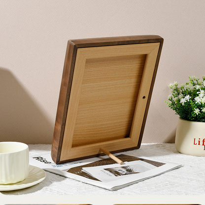 Royora Modern Wood Photo Frame with Rounded Corners for Tabletop Display