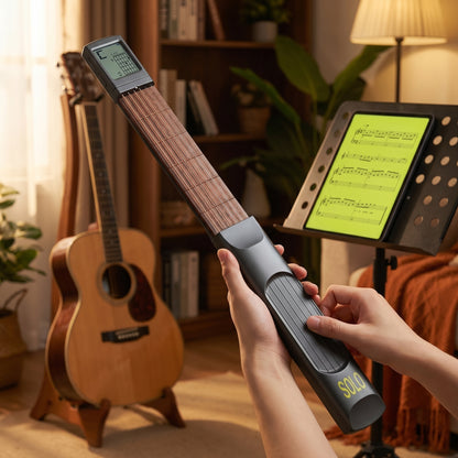 Eloria Portable Guitar Chord Trainer Tool for Practice with Real Strings