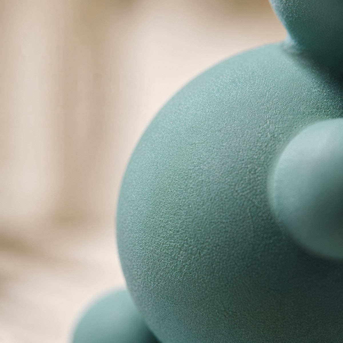 Novara Teal Spheres Abstract Sculpture for Modern Home Decor