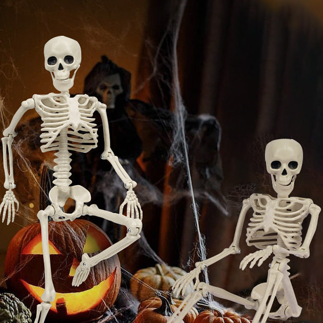 Royeva Posable Halloween Skeleton-Outdoor Yard Decoration