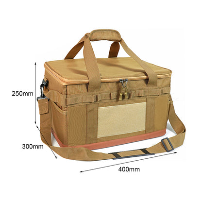 Royora 30L Padded Camp Kitchen Storage Crate With Dividers