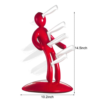 Royeva Modern Artistic Knife Holder Block For Kitchen Countertop Storage