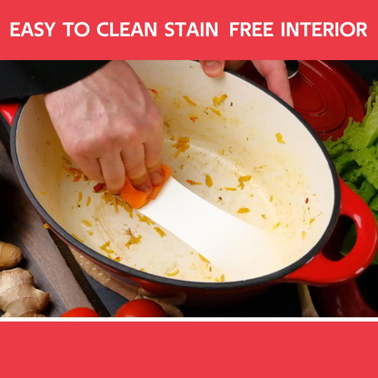 Novara Enamel Cast Iron Roasting Pan with Lid - Versatile 2-in-1 Design