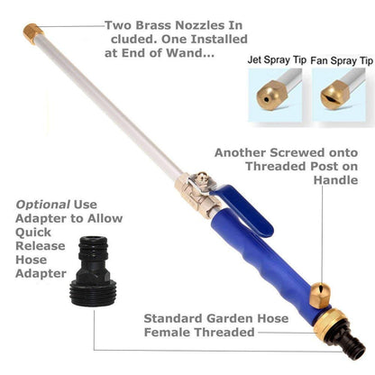 Royelle High Pressure Power Washer Wand for Garden Hose and Car Cleaning