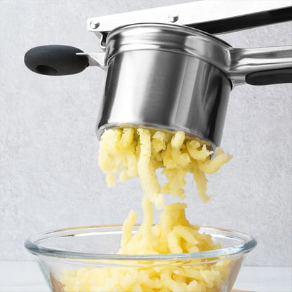 Royeva Heavy-Duty Stainless Steel Potato Masher for Smooth, Creamy Results