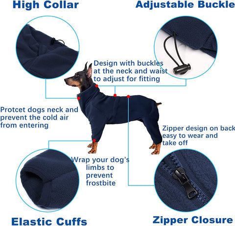 Royeva Winter Pet Dog Jacket-Waterproof Warm Fleece Apparel