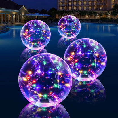  Fairy Solar Floating Pool Lights - Multicolored Pool Balls