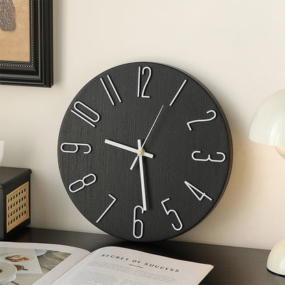Novara Modern Silent Wall Clock for Living Room, Bedroom & Office with Quartz Movement