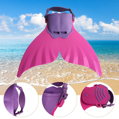 Royeva Adjustable Mermaid Monofin Swim Fin For Kids Training And Swimming