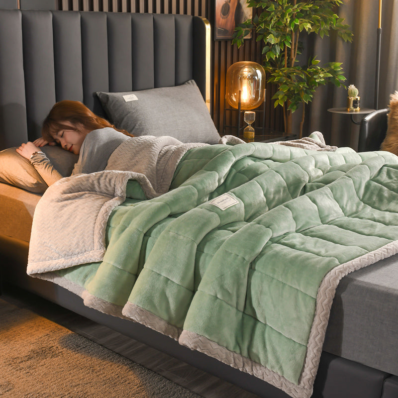 Royelle Soft Flannel Throw Blanket-Warm Winter Sofa Bed Cover Lightweight