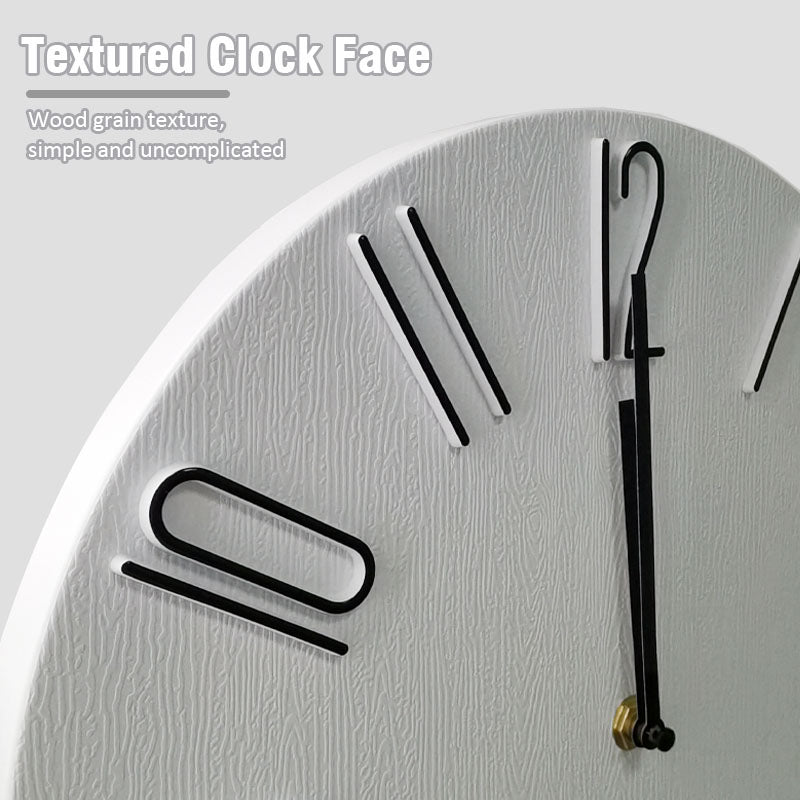 Novara Modern Silent Wall Clock for Living Room, Bedroom & Office with Quartz Movement