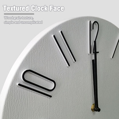 Novara Modern Silent Wall Clock for Living Room, Bedroom & Office with Quartz Movement