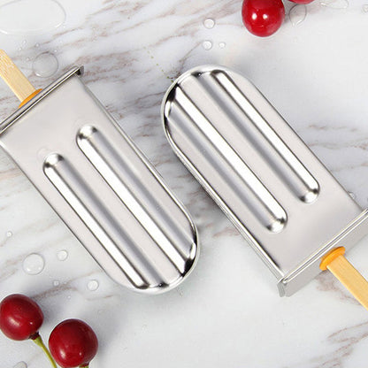 Royelle Stainless Steel Ice Pop Molds with Stand - Reusable Freezer Pop Maker