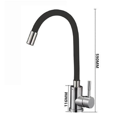 Royeva Flexible Kitchen Faucet with Hot Cold Mixer Tap