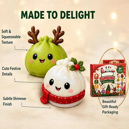 Royora Dumpling Squishy Advent Calendar 2026 24 Days Christmas Countdown Toy