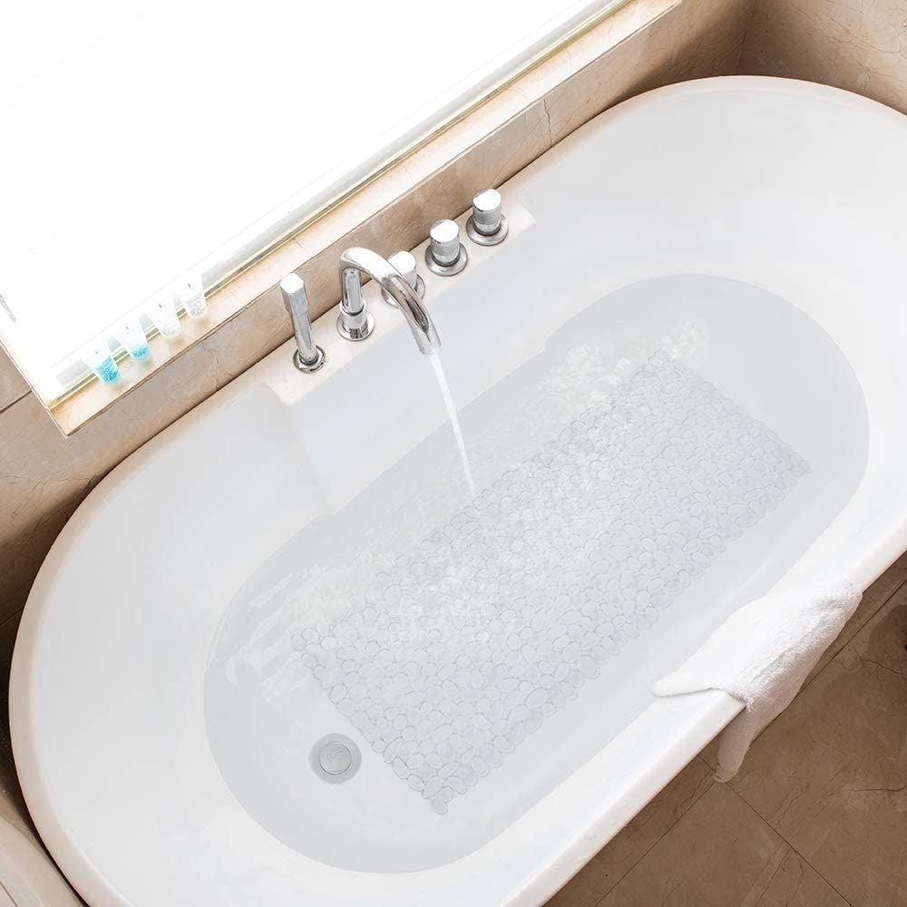 Royelle Non-Slip Pebble Stone Bath Mat For Shower And Tub
