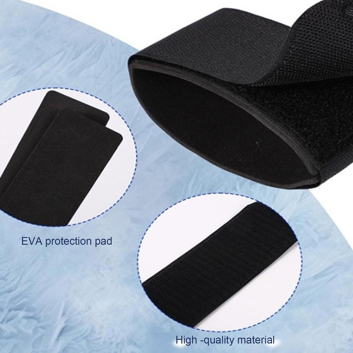 Royeva Ski and Snowboard Carrier Straps-Padded Velcro Snow Gear Holder Set