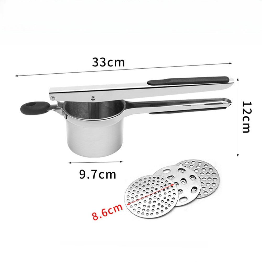 Royeva Heavy-Duty Stainless Steel Potato Masher for Smooth, Creamy Results