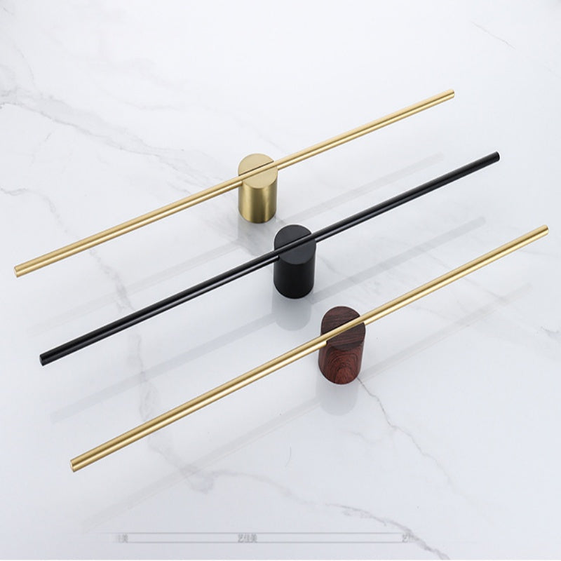Royeva Brushed Towel Bar-Wall Mount Minimalist Bathroom Organizer Rack