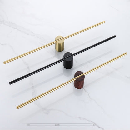 Royeva Brushed Towel Bar-Wall Mount Minimalist Bathroom Organizer Rack