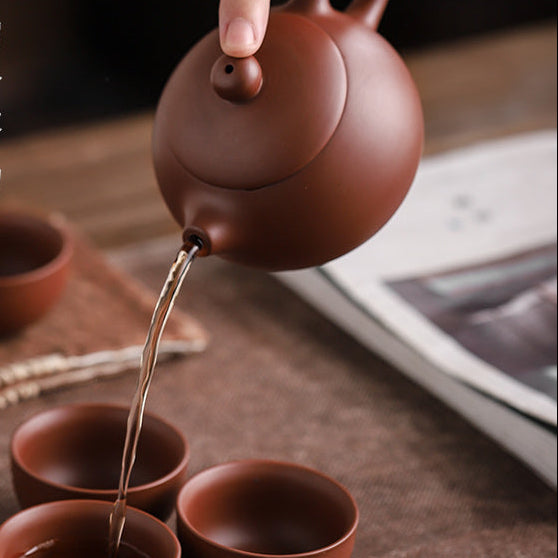 Royora Portable Clay Gongfu Tea Set with Travel Case