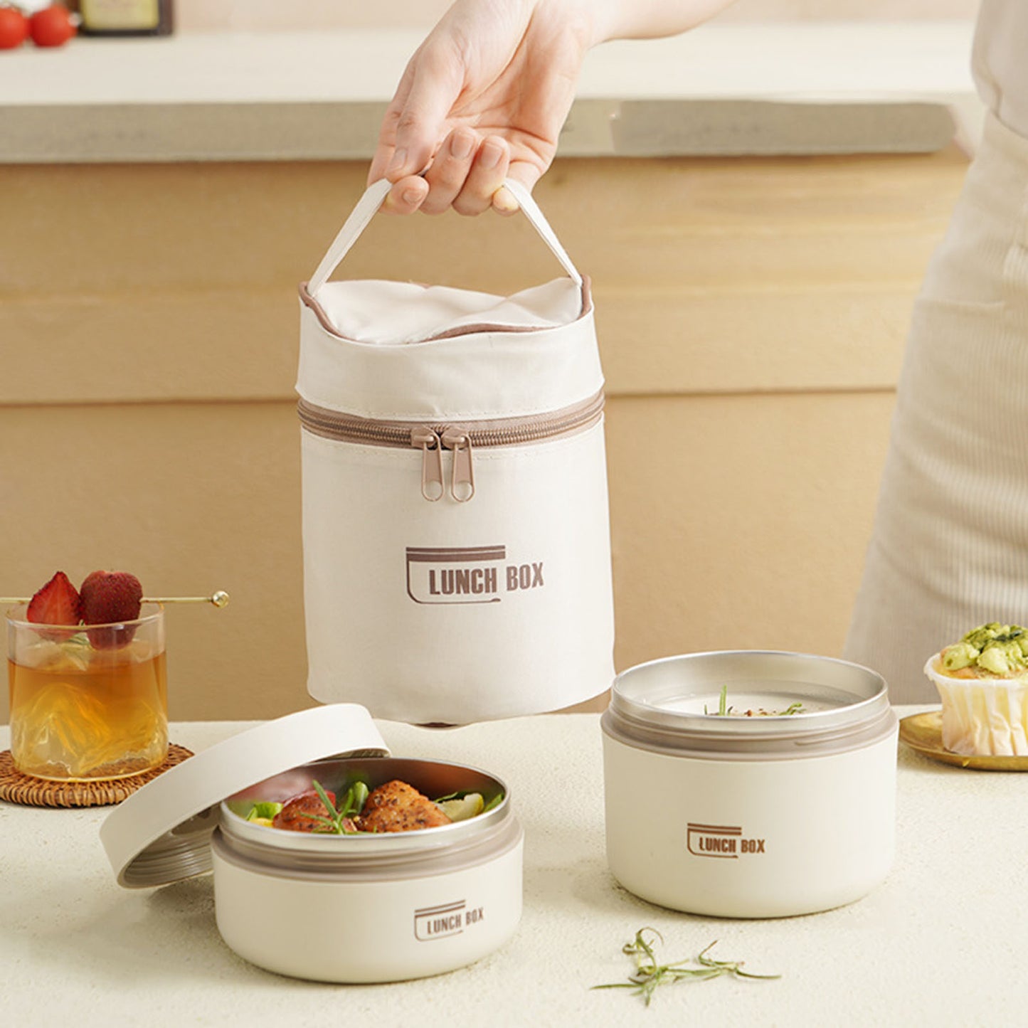 Sovere Insulated Lunch Box with Leak-Proof Design and Carry Bag for Kids