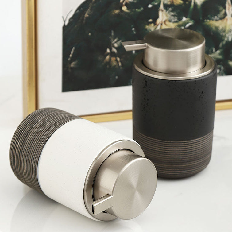 Royeva Matte Ceramic Hand Soap Dispenser For Bathroom And Kitchen